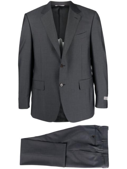Canali single-breasted wool-blend suit
