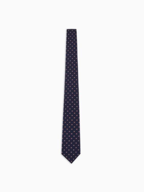 GIORGIO ARMANI PURE SILK JACQUARD TIE
