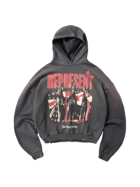 REPRESENT Men's Dream On Tour Sunfaded Hoodie - Sun Fade Grey