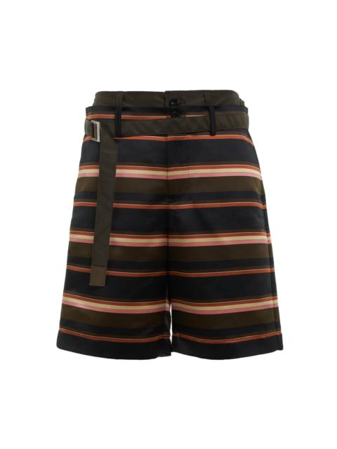 sacai Horizontal Stripe Shorts