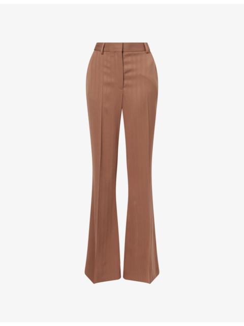 Stella McCartney Mid-Rise Bootcut Wool Trousers