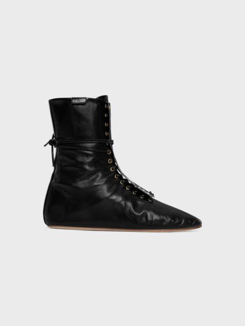 CELINE BALLET HIGH - LACE-UP BOOT IN LAMBSKIN