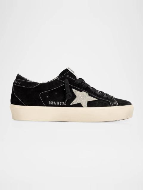 Golden Goose Ball Star Mixed Leather Low-Top Sneakers