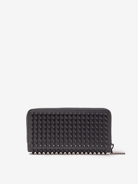 Panettone Smoky Grey Grain Leather Spikes Wallet -