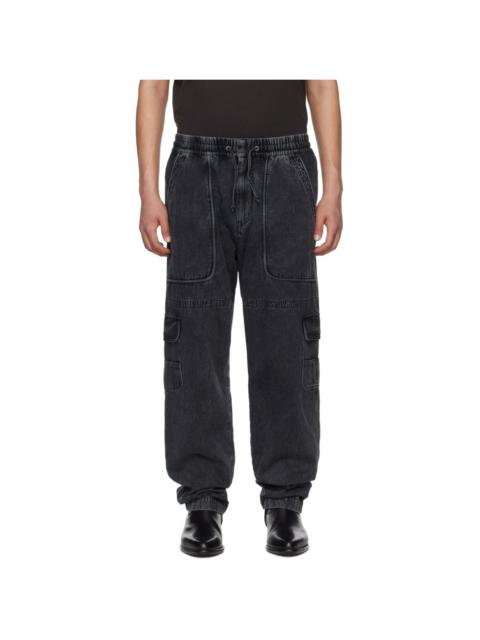 Isabel Marant Black Vanni Cargo Pants