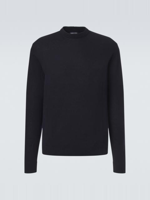 GIORGIO ARMANI x Alanui cashmere and silk polo shirt