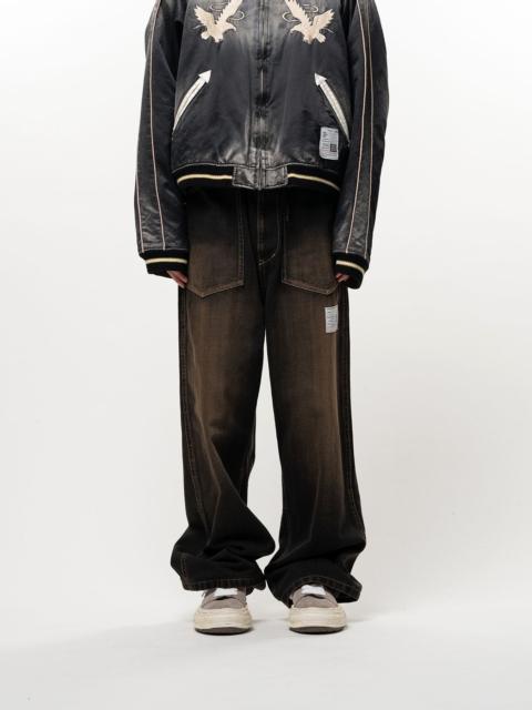 Maison MIHARAYASUHIRO Sweat Layered Denim Pants