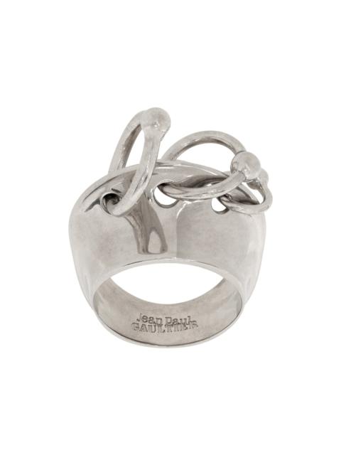 Jean Paul Gaultier Silver Multiple Loops Ring
