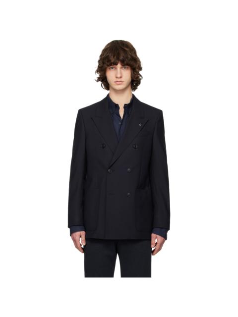 BOSS Navy Virgin Wool Blazer