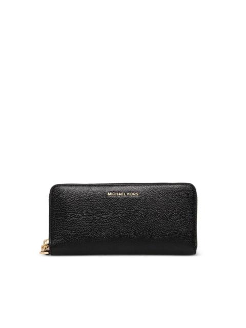 MICHAEL KORS pebbled leather zip-around wallet