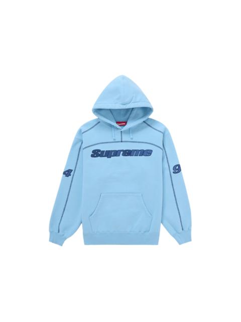 Supreme Supreme Overlock Hooded Sweatshirt Light Blue