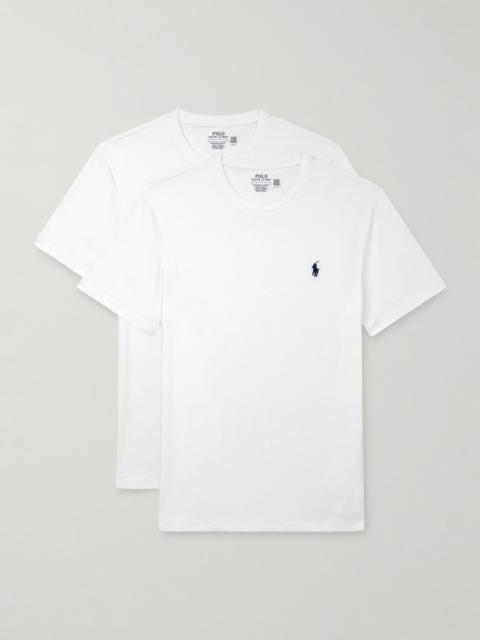 Polo Ralph Lauren Set of Two Slim-Fit Logo-Embroidered Cotton-Jersey T-Shirts