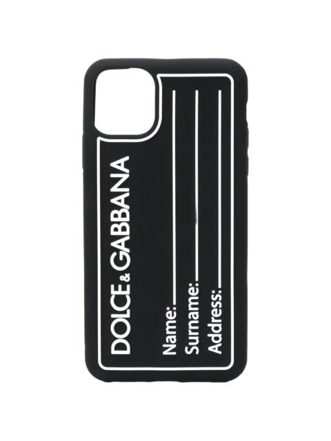 Dolce & Gabbana tag-style iPhone 11 Pro Max case