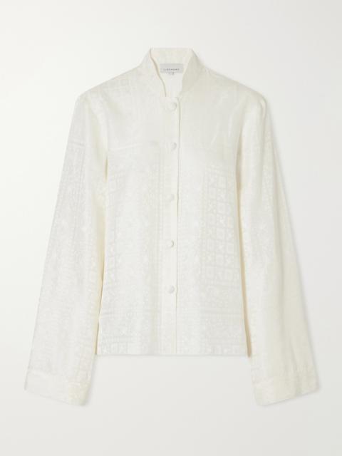 LIBEROWE Nisha Silk-jacquard Shirt