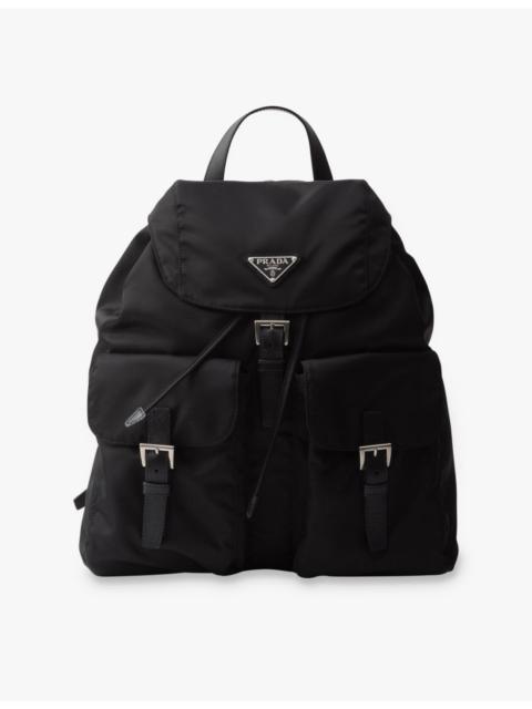 Prada Logo-plaque recycled-polyamide backpack