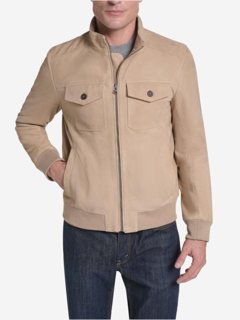 COLE HAAN Men's Suede Harrington Jacket