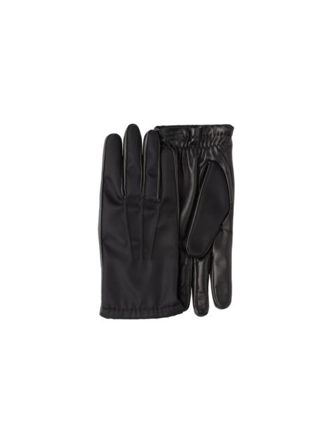 Re-Nylon and nappa leather gloves