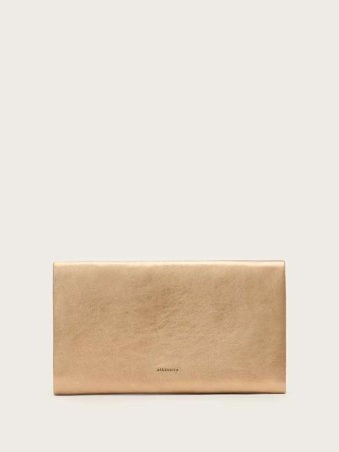 ALLSAINTS HARLUNA LEATHER CLUTCH BAG