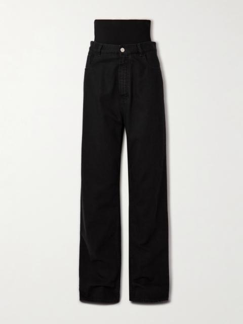 Alaïa Stretch Knit-trimmed Jeans