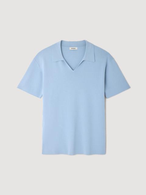 Sandro STRETCH KNIT POLO SHIRT