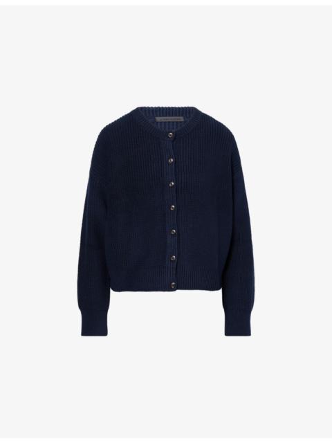 Jenni Kayne Hayes Crew-Neck Cotton Cardigan