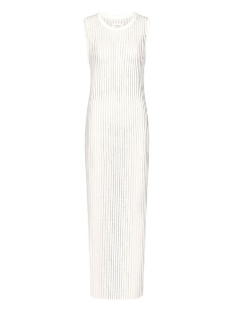 Loulou de Saison Icaria semi-sheer ribbed knitted maxi dress
