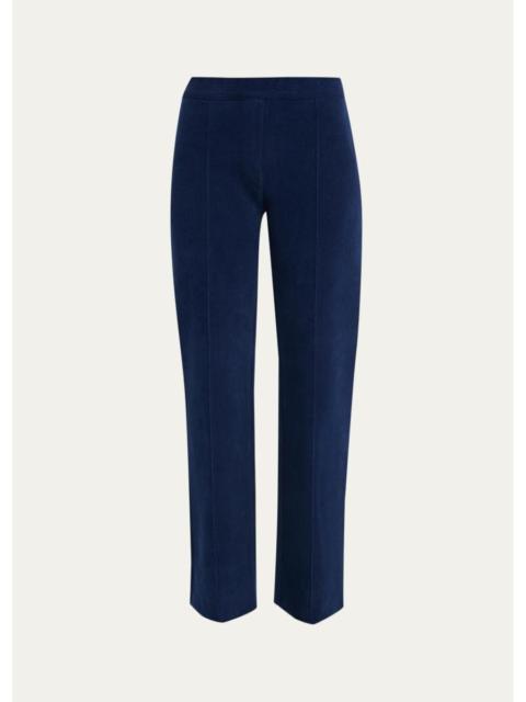 HIGH SPORT Cotton Corduroy Straight-Leg Pull-On Pants