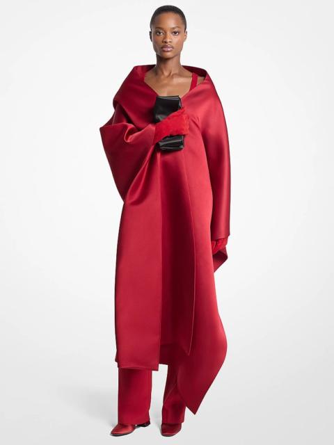 MICHAEL KORS COLLECTION Double Silk Satin Opera Shawl