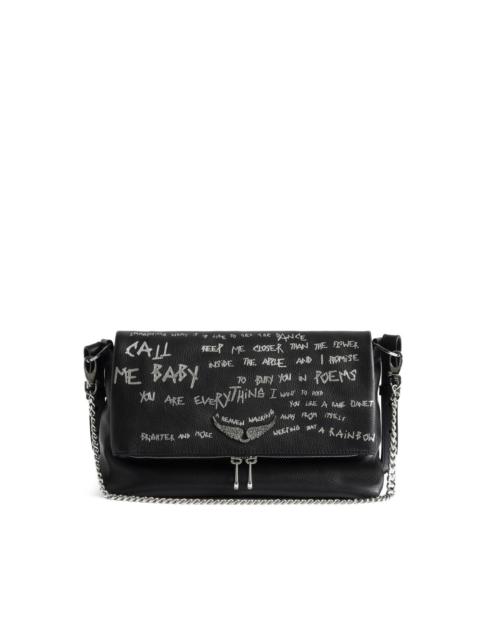 Zadig & Voltaire Rocky II Graffiti satchel bag