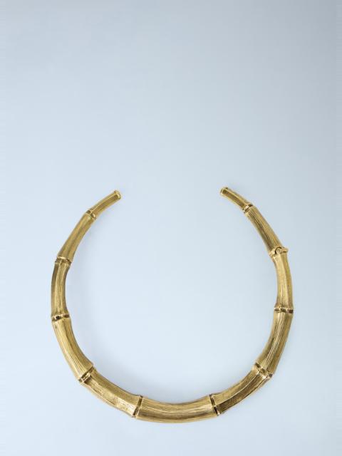 SAINT LAURENT Bamboo Torc Necklace