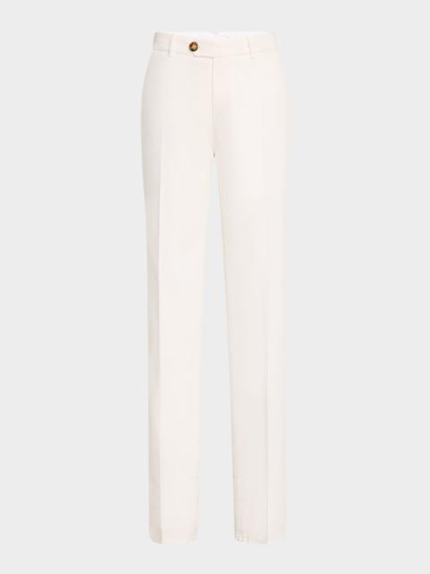 Brunello Cucinelli Men's Slim Flat-Front Pants