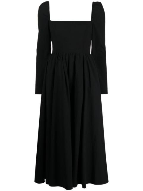Reformation Elly square-neck midi dress