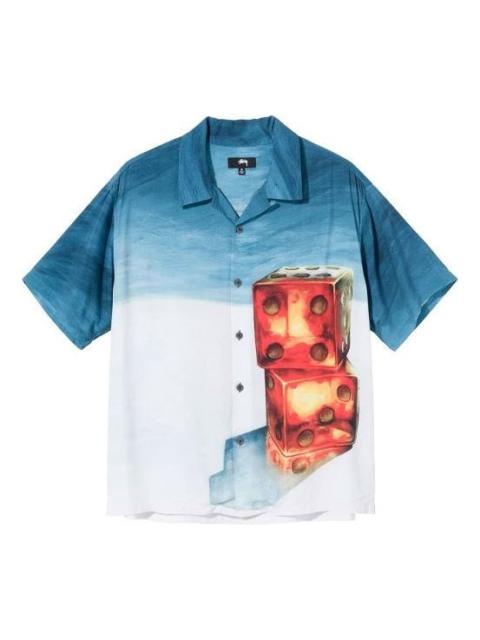 Stüssy Stussy Dice Painting Shirt 'Blue' 1110170