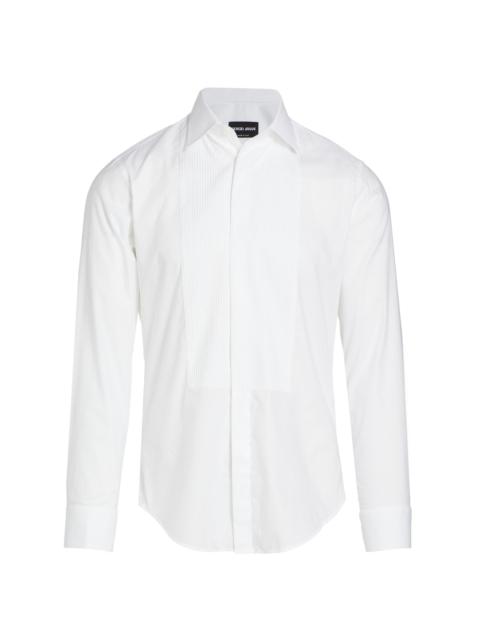 GIORGIO ARMANI Men's Tuxedo Shirt - Fancy White