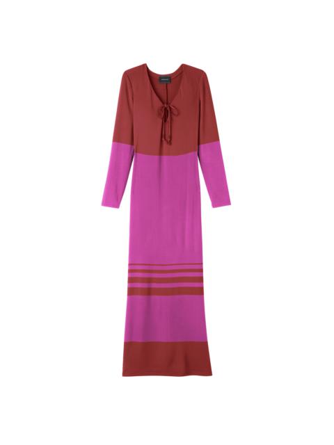 Long dress Hydrangea/Sienna - Jersey