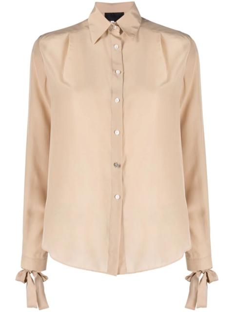 PHILIPP PLEIN long-sleeve silk shirt