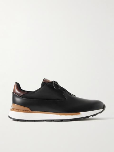 Berluti Fast Track Torino Leather and Shell Sneakers