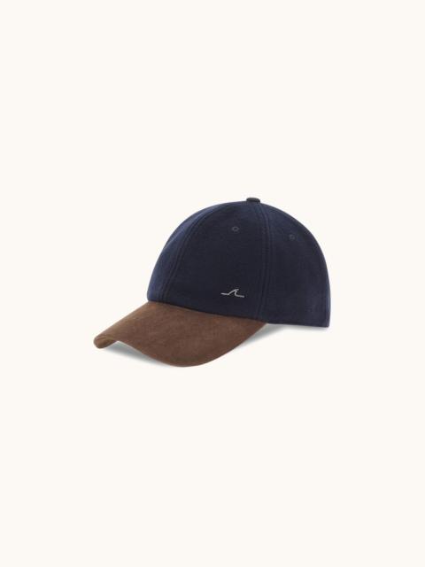Paul & Shark MERINO 150'S WOOL AND SUEDE BASEBALL CAP