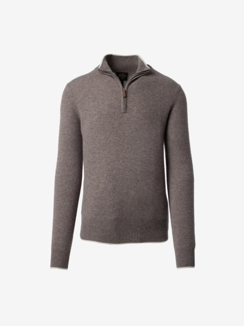 ALLEN EDMONDS Cashmere Quarter-zip Sweater