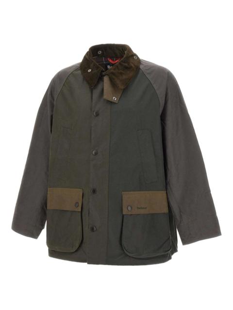 Barbour patchwork corduroy collar jacket