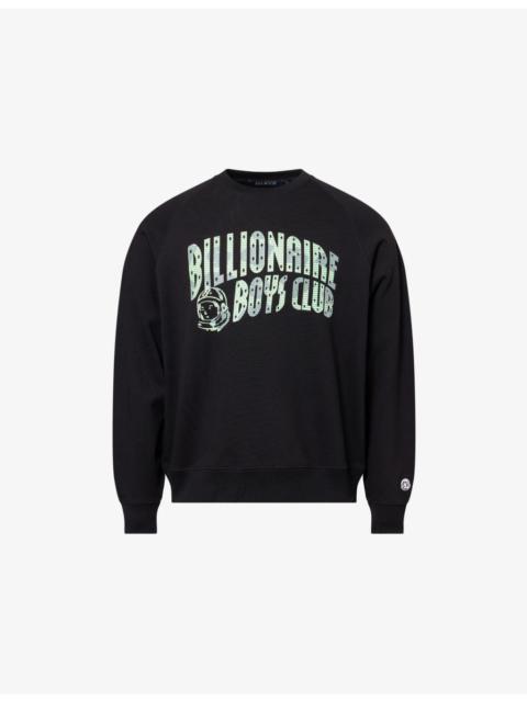 BILLIONAIRE BOYS CLUB Tritone Arch Logo-Print Crewneck Cotton-Jersey Sweatshirt