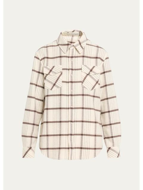 God’s True Cashmere Expedition Plaid Cashmere Shirt