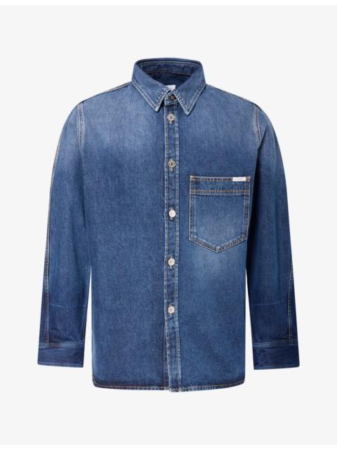 Givenchy Patch-Pocket Long-Sleeve Denim Shirt