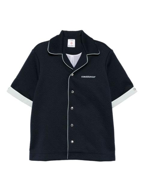 CASABLANCA logo-embroidered shirt