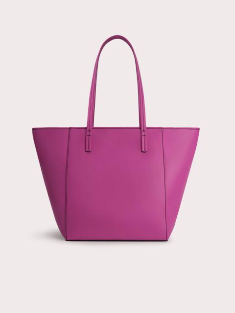 BY FAR Club Tote Fuchsia Box Calf Leather