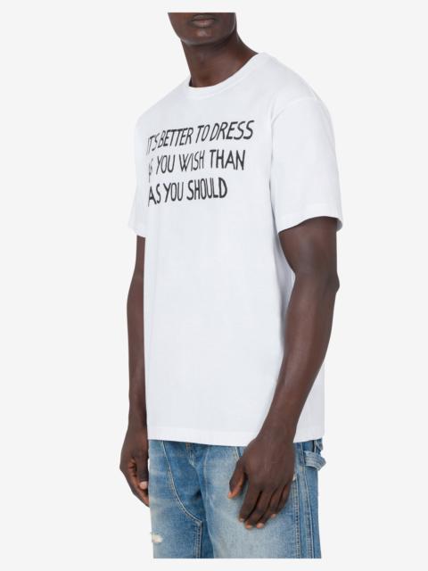 Moschino T-SHIRT MESSAGE PRINT