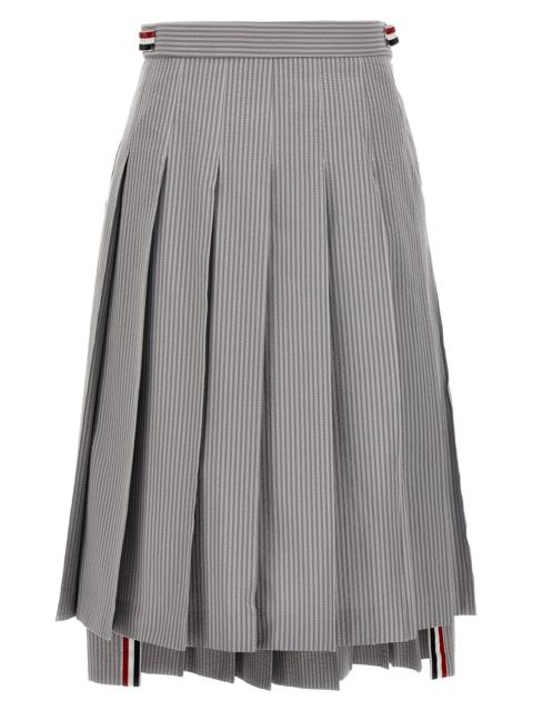 Thom Browne Pleated midi skirt