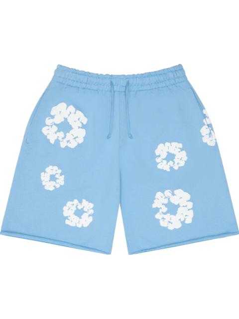 DENIM TEARS Cotton Wreath Sweatshorts "Light Blue" DT257