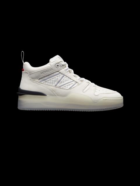 スニーカー MONCLER White fabric and nubuk Pivot sneakers Moncler Pivot low-top sneakers Moncler