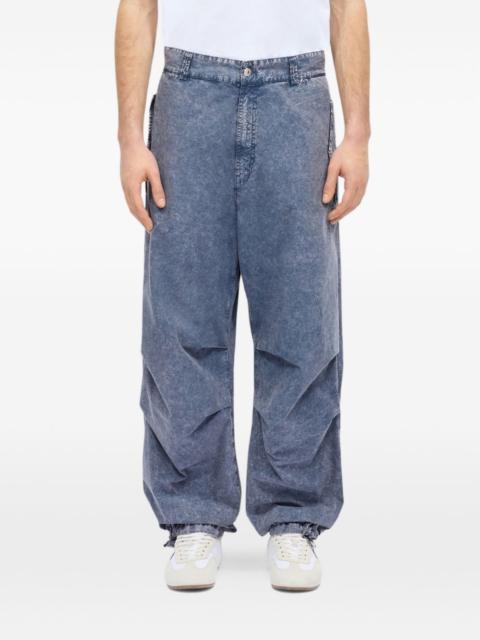 MSGM acid-wash wide-leg jeans